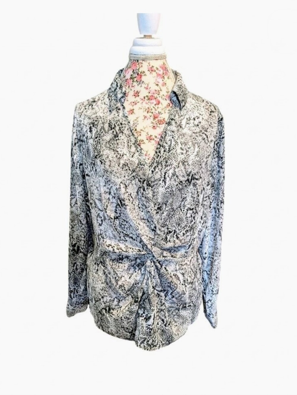 Apt. 9 Snakeskin Print Blouse